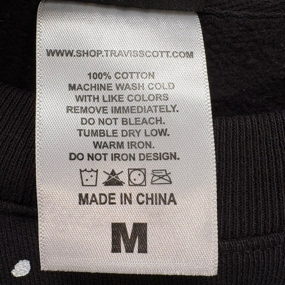 Travis Scott Cactus Jack Stitched Crew Neck Sweatshirt Size Medium - Picture 9 of 9